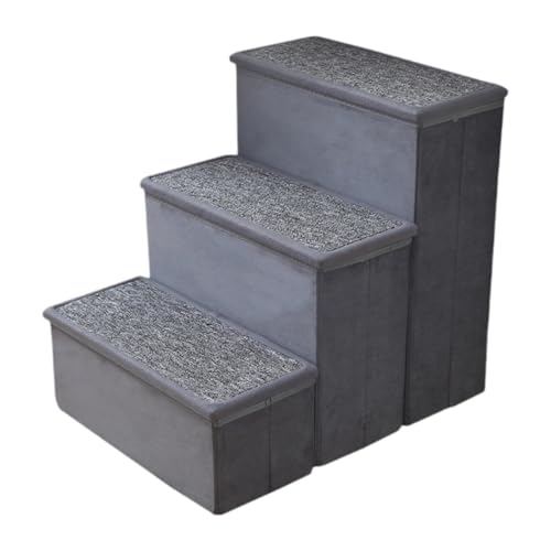 JAYIOLA Hundetreppe Leiter 3 Stufen Hunderampe Abnehmbare Haustierrampe für Auto Zuhause Sofa JAYIOLA Hundetreppe Leiter 3 Stufen Hunderampe Abnehmbare Haustierrampe für Auto Zuhause Sofa von JAYIOLA