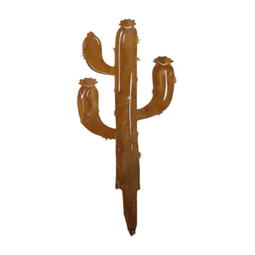 JAYIOLA Kaktus Dekorative Pflanze Stake Metall Yard Art für Hof Terrasse Balkon von JAYIOLA