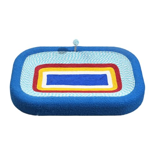 JAYIOLA Karton Bett Pet Supplies Kätzchen Interaktive Spielzeug Spielen Oval Katzen Scratch Pad von JAYIOLA