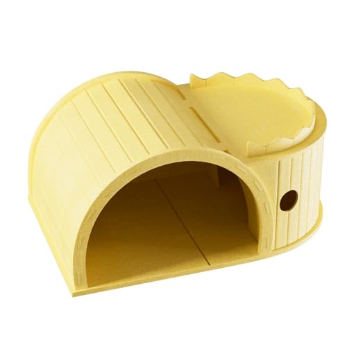 JAYIOLA Katzenhaus Katzenlounge Kratzbrett Schlafplatz Und Katzentunnel Als Stabiler Tunnel Zum Kratzen Und Spielen für Aktive Haustiere für Alle Katzenrassen, Gelb JAYIOLA Katzenhaus Katzenlounge Kratzbrett Schlafplatz Und Katzentunnel Als Stabiler Tunnel Zum Kratzen Und Spielen für Aktive Haustiere für Alle Katzenrassen, Gelb von JAYIOLA