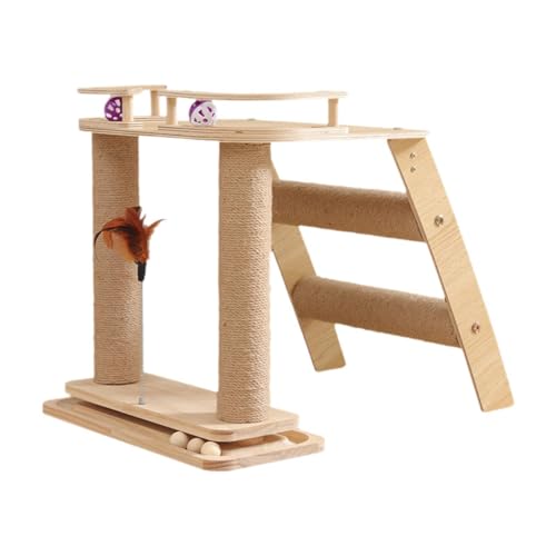JAYIOLA Katzenkratzbaum mit Treppe, Spaß für Hauskatzen Und Kätzchen, Kratzbaum JAYIOLA Katzenkratzbaum mit Treppe, Spaß für Hauskatzen Und Kätzchen, Kratzbaum von JAYIOLA