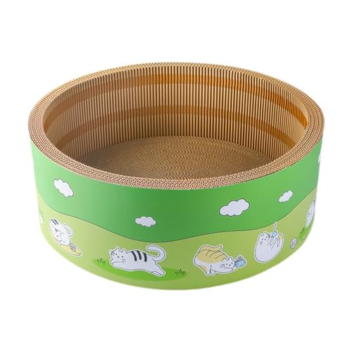 JAYIOLA Katzenkratzbrett Kratzmöbel Katzenliege Katzenbett Kratzspielzeug Hergestellt Aus Komfortabler Wellpappe Zur Befriedigung des Kratzinstinkts für Die, M JAYIOLA Katzenkratzbrett Kratzmöbel Katzenliege Katzenbett Kratzspielzeug Hergestellt Aus Komfortabler Wellpappe Zur Befriedigung des Kratzinstinkts für Die, M von JAYIOLA