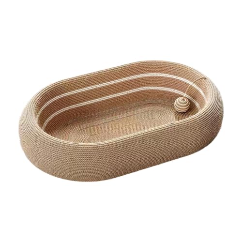 JAYIOLA Kratzbrett Auch Katzenkratzbrett Kratzmatte Und Spielzeug Als Langlebige Ruheoase Aus Sisal Und Faserplatte für Junge Sowie Erwachsene Katzen Im Innen, Braun JAYIOLA Kratzbrett Auch Katzenkratzbrett Kratzmatte Und Spielzeug Als Langlebige Ruheoase Aus Sisal Und Faserplatte für Junge Sowie Erwachsene Katzen Im Innen, Braun von JAYIOLA