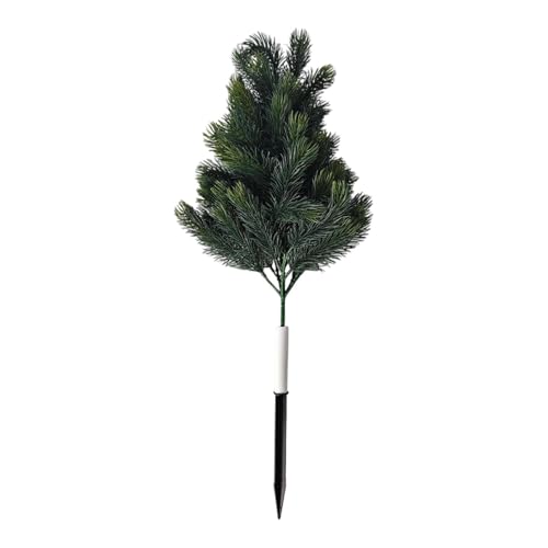 JAYIOLA Künstlicher Baum Gartensteckpflanze Außenpflanze mit Stabilem Stab Naturgetreues Aussehen aus PP Material für Vorgarten Terrasse Weihnachtsdeko Büro, Style D von JAYIOLA
