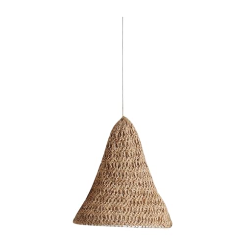 JAYIOLA Lampenschirm Dekorative Leuchte Hängelampe Lampenabdeckung Einzigartiges Handgewebtes Netz Aus Leinen Im Boho Stil für Indirekte Beleuchtung für Inne, M JAYIOLA Lampenschirm Dekorative Leuchte Hängelampe Lampenabdeckung Einzigartiges Handgewebtes Netz Aus Leinen Im Boho Stil für Indirekte Beleuchtung für Inne, M von JAYIOLA