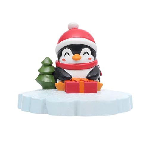 JAYIOLA Pinguin-Dekoration, Kunstharzfigur für Innenhof und Außenbereich, Mehrfarbig, Eröffnungsgeschenk von JAYIOLA