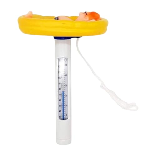 JAYIOLA Poolthermometer, Lustiges, Robustes Schwimmbad Temperaturmessgerät für Spas, Babybad von JAYIOLA
