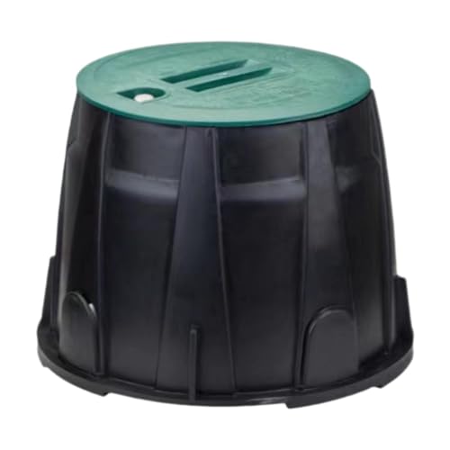 JAYIOLA Sprinkler -Ventilbox -Untergrund -Ventilbox -Premium mit Deckel, einfach zu installierende, Bewässerungsventilbox für Rasen im Freien im Freien von JAYIOLA