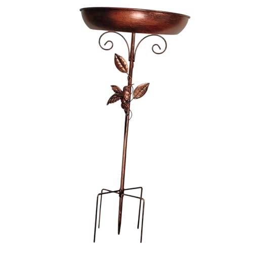 JAYIOLA Vogelbadschale Aus Eisen, Design, Gartenwerkzeug für Hinterhof, Terrasse, Außenbereich von JAYIOLA