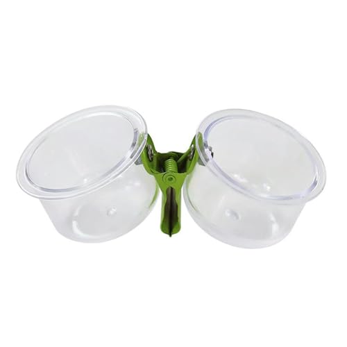 JAYIOLA Vogelfutternäpfe mit Klammer Vogelfutter Und Wassernäpfe für Graupapageien von JAYIOLA