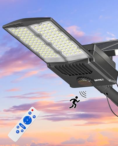 JAYNLT Y-10500W Solar Straßenleuchten für den Außenbereich, 6500K Hochleistungs LED Strahler Außen, IP67 Wasserdichte Solar Sicherheits Flutlichter mit Bewegungssensor für Höfe, Bauernhof, Straße JAYNLT Y-10500W Solar Straßenleuchten für den Außenbereich, 6500K Hochleistungs LED Strahler Außen, IP67 Wasserdichte Solar Sicherheits Flutlichter mit Bewegungssensor für Höfe, Bauernhof, Straße von JAYNLT