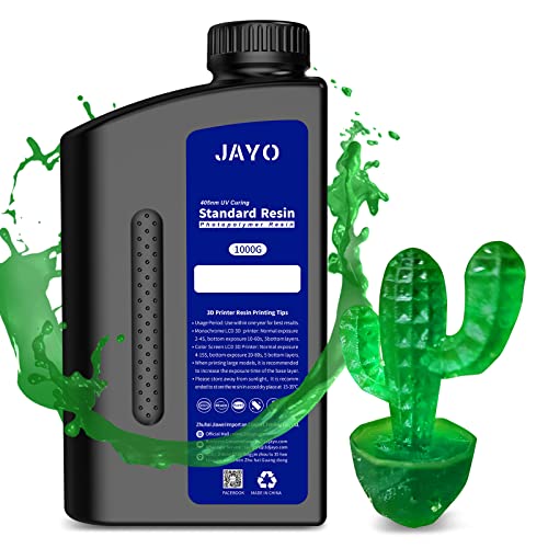 JAYO 3D Drucker Resin, LCD UV 405nm Rapid Resin für 2K 4K 6K 8K LCD/DLP/SLA 3D Drucker Photopolymer 1000g von JAYO