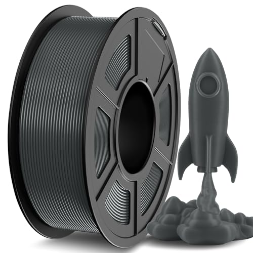 JAYO Hohe Geschwindigkeit PLA Filament 1.75mm, PLA 3D Drucker Filament für Schnelles Drucken bis 600mm/s, Hohe Fließfähige PLA Filament Maßgenauigkeit +/- 0.02mm, 1.1KG Spule(2.42 LBS), Grau von JAYO