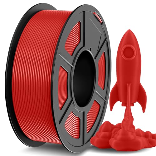 JAYO High Speed PLA Filament 1,75mm,Rapid PLA für 3D-Drucker, Präzision +/- 0,02mm, Neatly Wound, bis zu 600mm/s, Ideal für schnelle und präzise Drucke, 1.1KG Spule, PLA Rot von JAYO