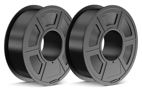 JAYO PETG Filament 1.75mm Schwarz 2.2KG, PETG Starke Zähigkeit 3D Drucker Filament, Maßgenauigkeit +/- 0.02 mm, 2.2kg Spule für die meisten FDM 3D Drucker von JAYO
