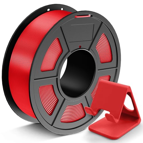 JAYO PLA Filament 1.75 mm, 3D Drucker Filament, Maßgenauigkeit +/- 0.02mm, 1.1 KG Spule (2,4 lbs), Sauber Gewickeltes Filament, Rot 1100G von JAYO