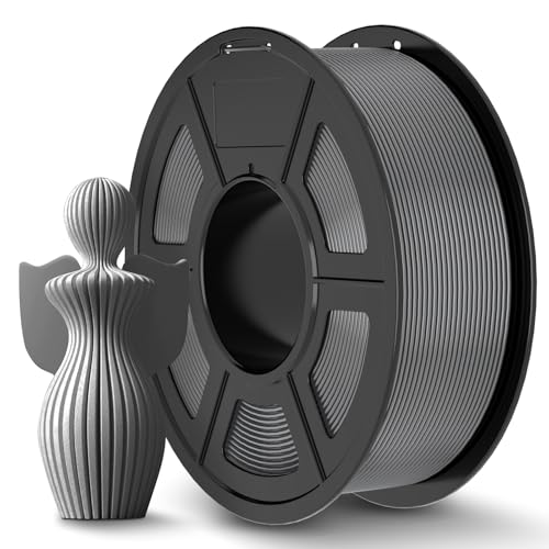 JAYO PLA+ Filament 1.75mm, Erhöhte Zähigkeit PLA Plus Filament-3D-Druckmaterialien, Maßgenauigkeit +/- 0.02mm, Neatly Wound, 1.1 kg Spule(2.42 LBS, 330M), PLA+ Grau von JAYO
