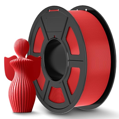 JAYO PLA+ Filament 1.75mm, Zähes PLA Plus 3D Drucker Filament, Maßgenauigkeit +/- 0.02mm, Neatly Wound Filament, 1.1 kg Spule(2.42 LBS), PLA+ Rot von JAYO