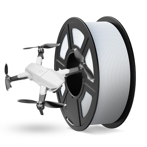 JAYO Rapid Matte PETG Filament 1.75mm, High Speed 50-600mm/s 3D Drucker Filament, Dimensionsgenauigkeit +/- 0.02mm für die meisten FDM 3D Drucker, 1.1kg/Spule(2,43lbs), MatteWeiß von JAYO