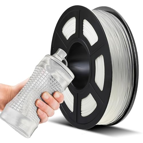 JAYO TPU Flexible Filament 1.75mm, 3D Drucker Filament TPU Härte 95A, Maßgenauigkeit +/- 0,02, 0.5KG/500G Spule, TPU Transparent von JAYO