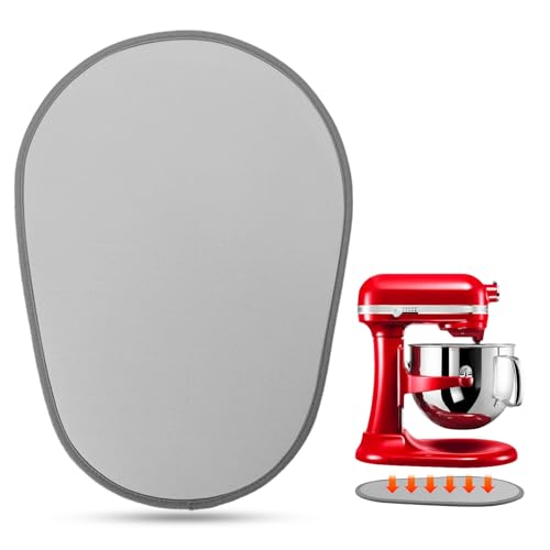 Mixer Schiebematte für Küchenhelfer - Küchentheke Gerät Schiebermatte Mixer Aufsatz für Kitchenaid 5-8 Qt Schüssel Lift Stand Mixer, Mover Slider Pad Mixer Arbeitsplatte Zubehör, Grau Mixer Schiebematte für Küchenhelfer - Küchentheke Gerät Schiebermatte Mixer Aufsatz für Kitchenaid 5-8 Qt Schüssel Lift Stand Mixer, Mover Slider Pad Mixer Arbeitsplatte Zubehör, Grau von JAYOBGO
