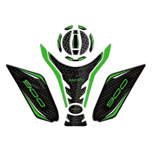 JAYWIS Aufkleber für Kraftstofftank Motorrad-Tankpad-Aufkleber, Öl-/Gasdeckel, Schutzaufkleber, Zubehör, Wasserdicht, Für Kawasaki Z900 Z 900 2017–2024 Protecto-Aufkleber(Grün,Klein) von JAYWIS