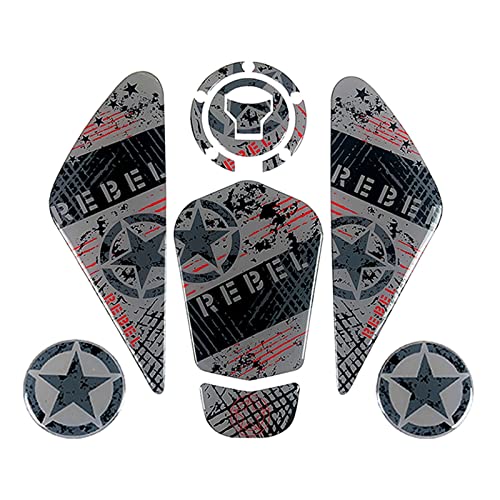 JAYWIS Cruiser-Stil Motorräder Zubehör Aufkleber Gas Kraftstofftank Kit Aufkleber für Honda Rebel cm CMX 500 300 1100 Kratzer auf den Tankpads JAYWIS Cruiser-Stil Motorräder Zubehör Aufkleber Gas Kraftstofftank Kit Aufkleber für Honda Rebel cm CMX 500 300 1100 Kratzer auf den Tankpads von JAYWIS