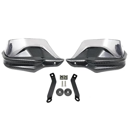 JAYWIS Handprotektoren Motorrad Motorrad-Lenkerhandschützer Für H&onda NX500 NX 500 NX400 NX500 2023 2024 Handschutz Handschutz Handschutzschild Lenker Handschutz(Carbon-Titan-Set) von JAYWIS