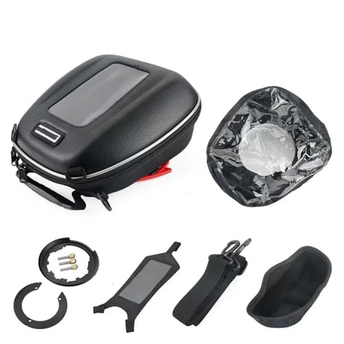 JAYWIS Motorrad-Tankrucksack Für Y&amaha MT15 MT10 03 25 FZ6 XJ6 Super Tenere XT1200Z YZF R3 FJR 1300 1200 Gepäck Tanklock-Teile(E. 1 Set) von JAYWIS