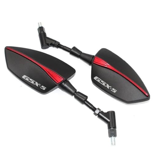 JAYWIS Rückspiegel Motorrad Rückspiegel Für Suzuki GSX-S 750 GSX-S 1000 GSX-S750 GSX-S1000 GSXS Rückspiegel Umkehr Spiegel Flügel Spiegel Lenkerspiegel(ROT,X-1) von JAYWIS