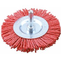 JAZ - abraslon-nylon-tellerbürste rot 6 mm spigot ø 75 korn 80 - cna 9475 von JAZ