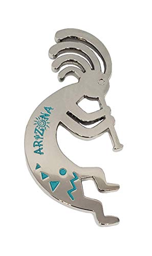 Kokopelli Magnet (Silber) Arizona Geschenk Souvenir Deko Metall Kühlschrankmagnet Südwest Geschenkidee von JB Sales