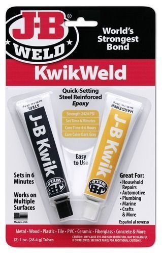 JB J-B Weld 8276 Kwik Weld Quick Setting Steel Reinforced Epoxy 1 oz. Tubes by JB WELD von J-B Weld