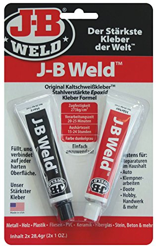 JB Weld 8265-DEU Das Original, stahlverstärkter 2-Komponenten Epoxid-Kleber, universell einsetzbar von J-B Weld