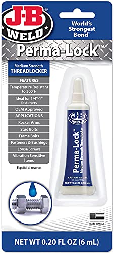 JB Weld Perma-Lock Schraubensicherung, mittelstark, Blau, 24206UK – 6 ml von J-B Weld