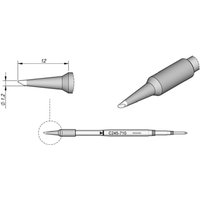 Lötspitze Serie C245, Rundform, C245710/Ø 1,2 mm, abgeschrägt - JBC von JBC