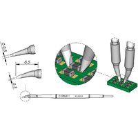 JBC - Entlötspitze Serie C120 Chip-Komponenten, C120011/Ø 0,6 mm, gebogen von JBC