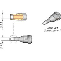 Entlötspitze Serie C360, C360004/Ø 1,2 mm, Außen-Ø 1,6 mm, Pincleaning - JBC von JBC