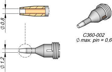 JBC Entlötspitze Serie C360, C360002/Ø 0,8 mm, Außen-Ø 1,2 mm, Pincleaning C360002 (Entlötkartusche Entlötpatrone Entloetspitze Entloetkartusche Entloetpatrone 3600 Entlötdüse Entloetdüse) JBC Entlötspitze Serie C360, C360002/Ø 0,8 mm, Außen-Ø 1,2 mm, Pincleaning C360002 (Entlötkartusche Entlötpatrone Entloetspitze Entloetkartusche Entloetpatrone 3600 Entlötdüse Entloetdüse) von JBC