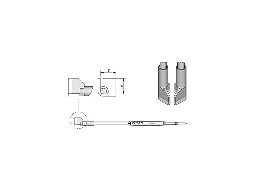 JBC Lötspitze Serie C420, C420279/8,0 mm, für QFP/PLCC C420279 (Lötkartusche Lötpatrone Loetspitze Loetkartusche Loetpatrone Löt-/Entlötspitze) JBC Lötspitze Serie C420, C420279/8,0 mm, für QFP/PLCC C420279 (Lötkartusche Lötpatrone Loetspitze Loetkartusche Loetpatrone Löt-/Entlötspitze) von JBC
