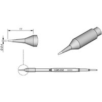 JBC - Tools C245032 Lötspitze Rundform, gerade Spitzen-Größe 0.4 mm Inhalt 1 St. von JBC