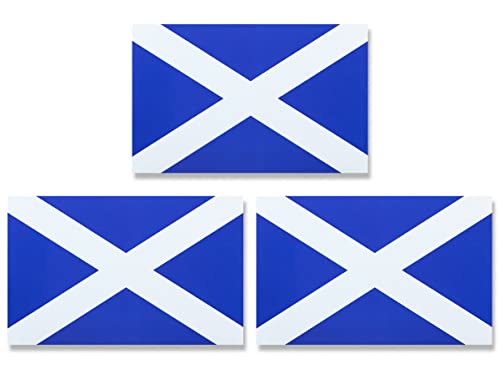 JBCD Magnet-Aufkleber mit schottischer Flagge – für Auto, SUV, LKW, 3 Stück, 7,6 x 12,7 cm) von JBCD