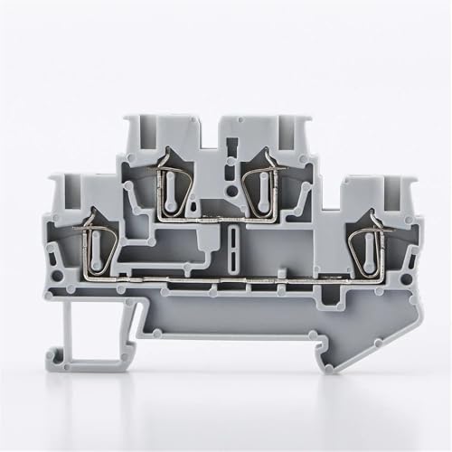 10 Stück STTB-2.5 Din Rail Terminal Block Elektrische Verdrahtungsanschlüsse Doppelschicht-Federverbindungsdrahtleiter-Terminal(GRAY) von JBGBAL