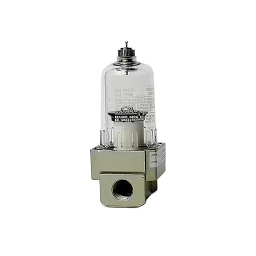 Luftfilter AF2000-02 1/4'' Pneumatischer Luft-Wasserfilter Manueller Ölabscheider(Only AF2000-02,Fiber Filter) von JBGBAL
