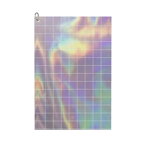 JBJGKHLP Reflektierender quadratischer Druck, atmungsaktiv, Golf-Handtuch, leicht, tragbar, Handtücher, Strand, Reisen, Outdoor-Aktivitäten von JBJGKHLP
