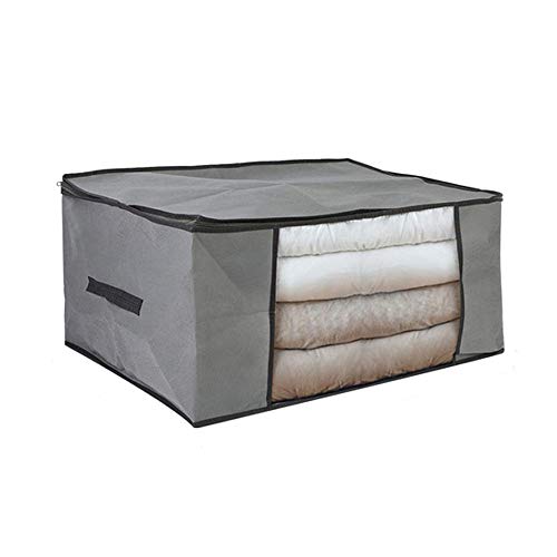 Falten Aufbewahrungsbox Schmutzige Kleidung Sammelkoffer Nicht gewebtstoff mit Reißverschluss mit Reißverschluss Feuchtigkeitssicherer Quilt-Aufbewahrungsbox von JBJIABAIHUO