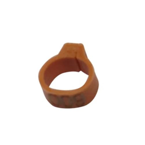 100 Pcs Vogel Fuß Ring Innen Durchmesser 8mm Taube Bein Geflügel Taube Papagei Clip Ringe Band Liefert Für Hähnchen, Enten, Hähnchen(Brown) von JBJYGSG