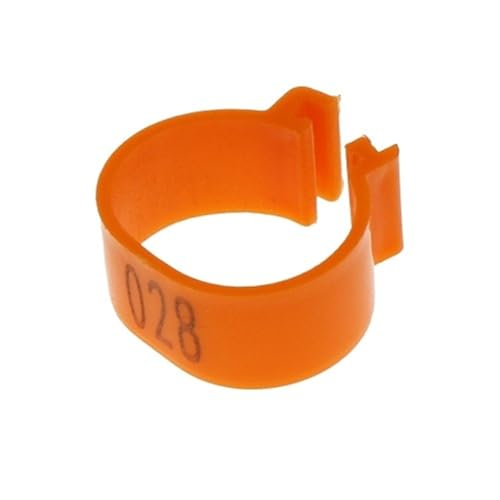 100 STÜCKE 8 Farben Hühnerfußringe Kunststoff Snap-on Ente Gans Digital Ring Geflügelzucht Ausrüstung Für Hähnchen, Enten, Hähnchen(Black,1.8 cm) von JBJYGSG