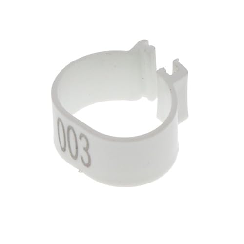 100 STÜCKE 8 Farben Hühnerfußringe Kunststoff Snap-on Ente Gans Digital Ring Geflügelzucht Ausrüstung Für Hähnchen, Enten, Hähnchen(Color 07,1.8 cm) von JBJYGSG