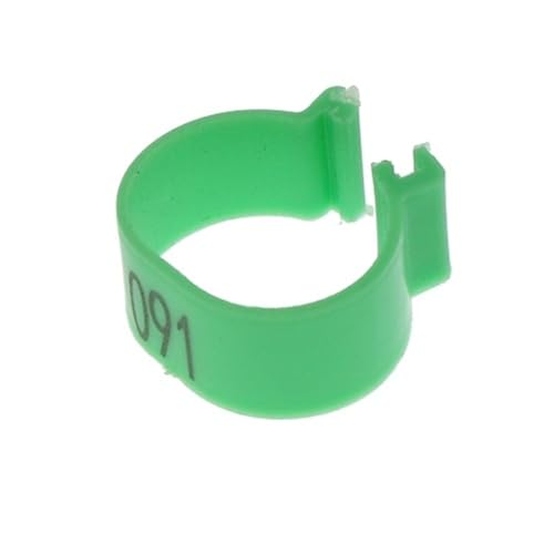 100 STÜCKE 8 Farben Hühnerfußringe Kunststoff Snap-on Ente Gans Digital Ring Geflügelzucht Ausrüstung Für Hähnchen, Enten, Hähnchen(Red,1.8 cm) von JBJYGSG